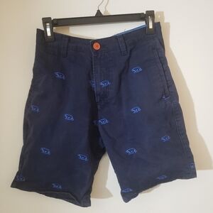 UCLA Collegiate Chino Shorts Navy Blue All Over Bear Print Mens Size 30
